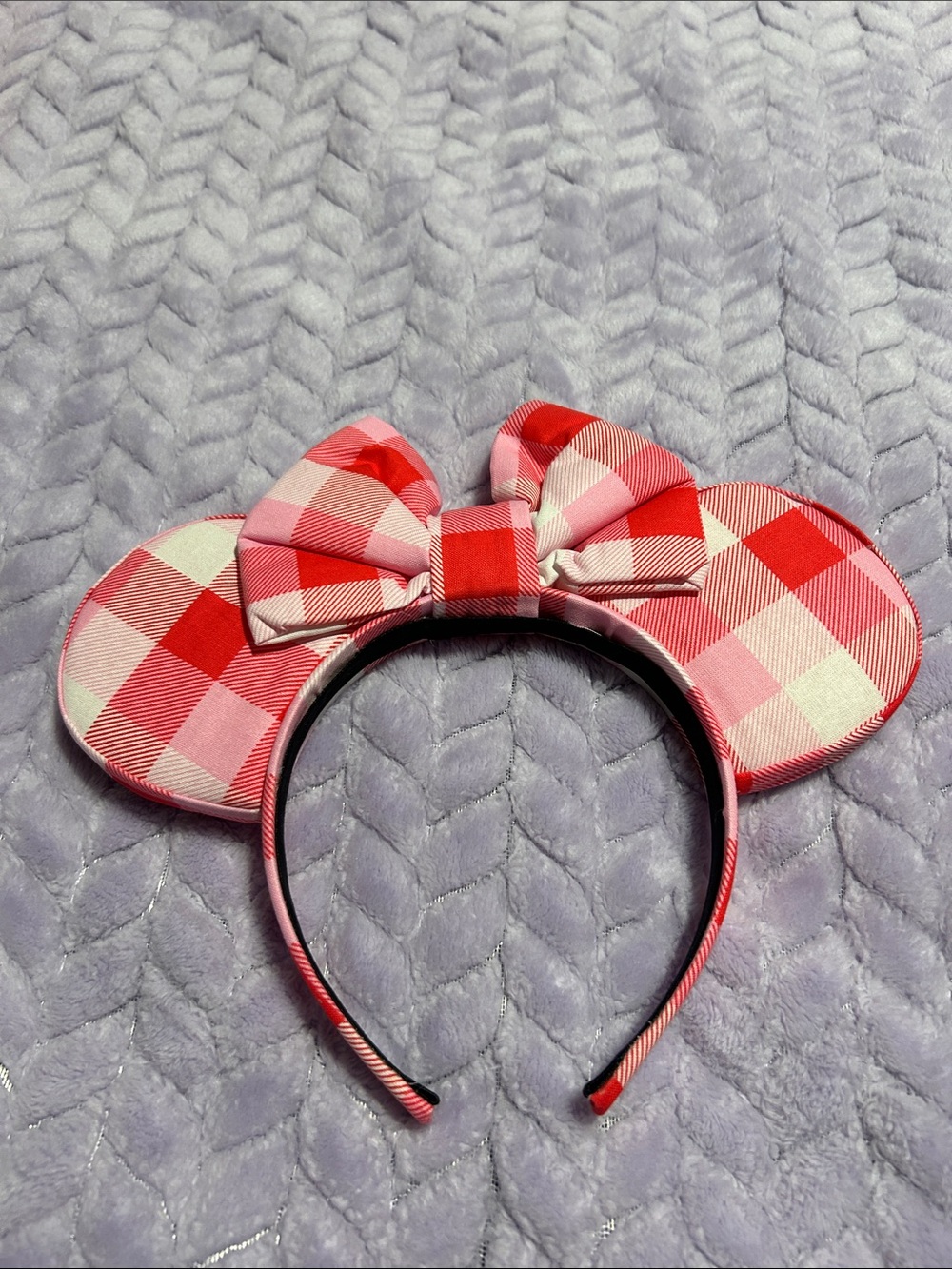 Red and pink Mickey Ears